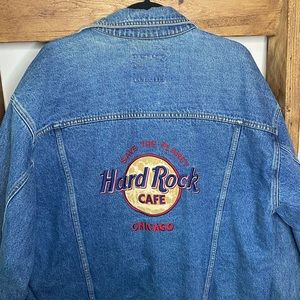 Hard Rock Cafe Chicago Vintage Denim Jacket